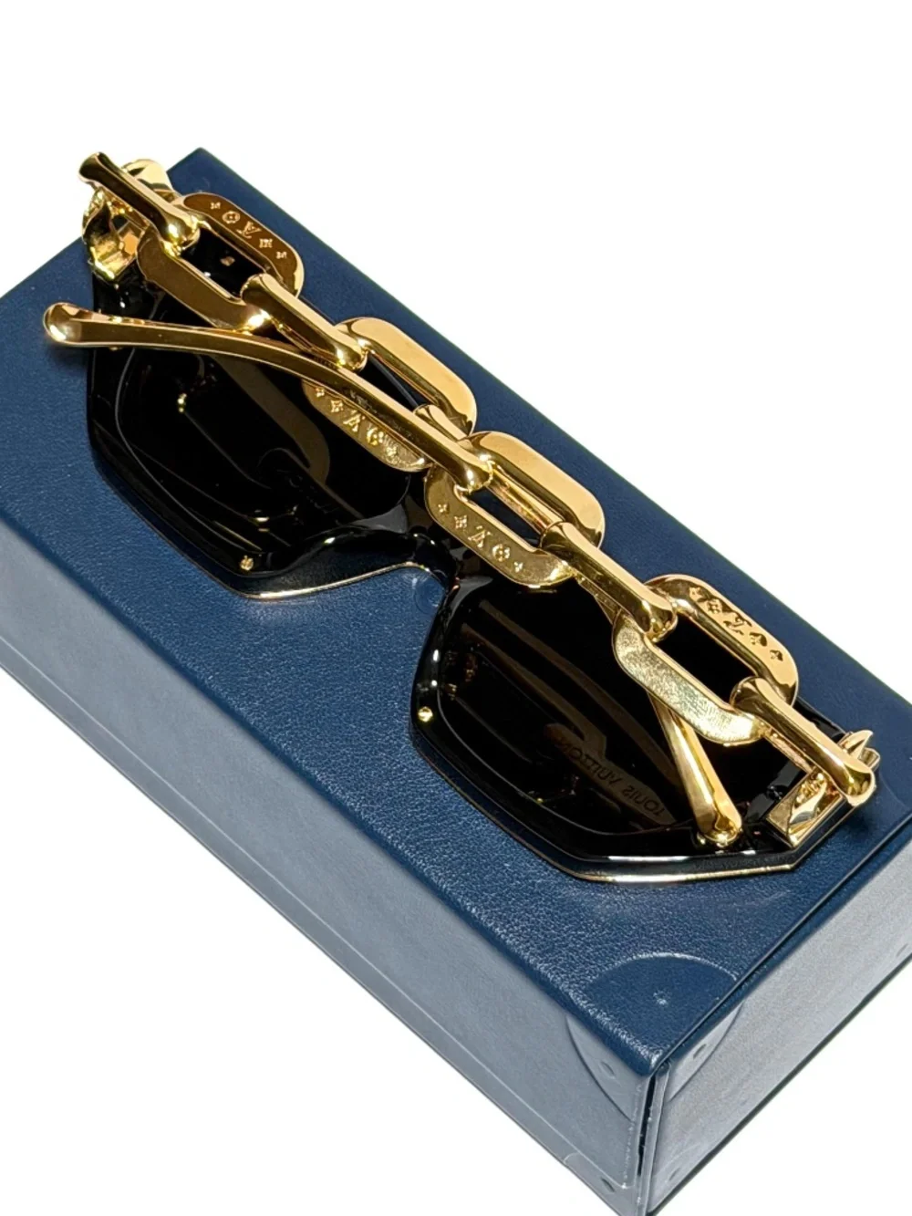 Louis Vuitton LV Edge Z1476W Gold Monogram Sunglasses